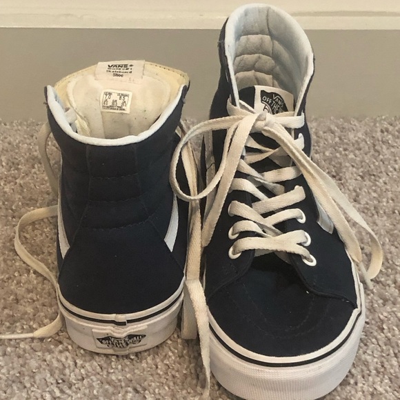 Vans SK8 Hi Blue Women’s Sneakers - Picture 6 of 7